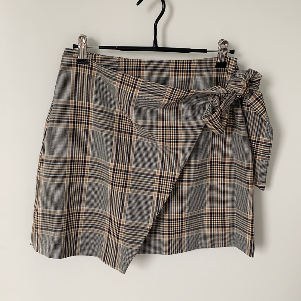 Wrap mini skirt